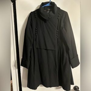 Nicholas K black medium wool peacoat